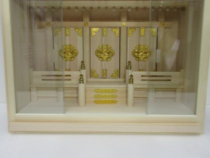 神棚 ヒノキガラス宮組子欄間 神具付 | 金沢の仏壇仏具なら金沢笠間